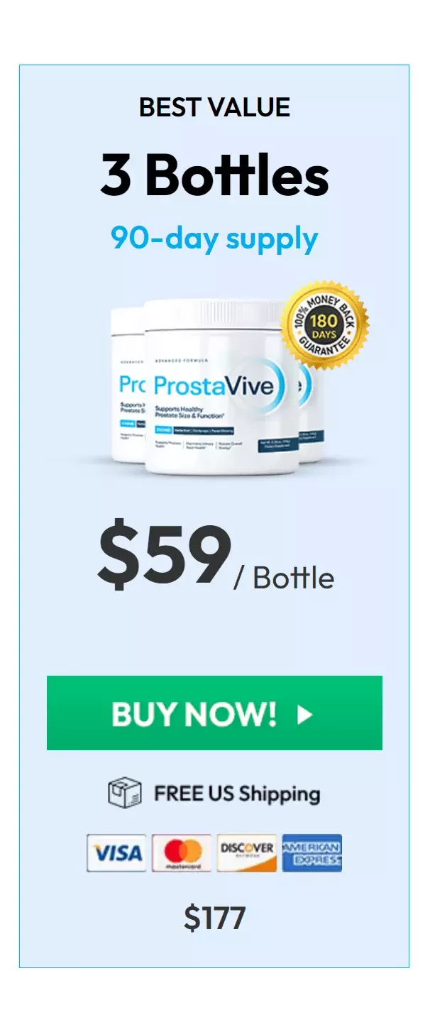 ProstaVive™ 3 bottles pricing